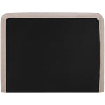 Fira Chenille Fabric Upholstered Queen Bed in Taupe