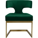 Alexandra Velvet Upholstered Dining Chair in Green