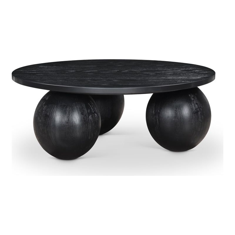 Fitch Oak Veneer Coffee Table in Black