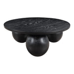 Fitch Oak Veneer Coffee Table in Black