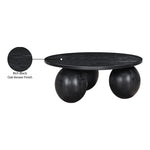 Fitch Oak Veneer Coffee Table in Black