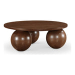 Fitch Oak Veneer Coffee Table in Brown
