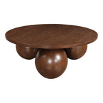 Fitch Oak Veneer Coffee Table in Brown