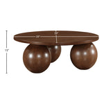 Fitch Oak Veneer Coffee Table in Brown