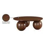 Fitch Oak Veneer Coffee Table in Brown