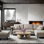 Fitch Oak Veneer Coffee Table in Natural