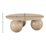 Fitch Oak Veneer Coffee Table in Natural