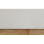 Flynn Linen Textured Fabric Upholstered King Bed in Cream