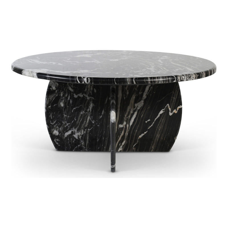 Formentera Marble Coffee Table in Black