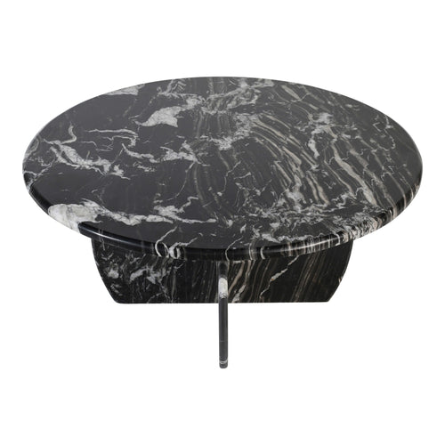 Formentera Marble Coffee Table in Black