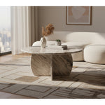 Formentera Marble Coffee Table in Brown