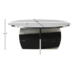 Formentera Marble Coffee Table in Panda