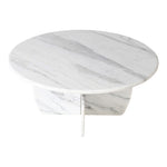 Formentera Marble Coffee Table in White