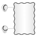 Foundry Iron Mirror in Black