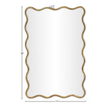 Foundry Iron Mirror in Gold