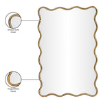 Foundry Iron Mirror in Gold