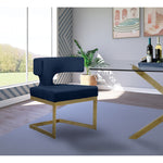 Alexandra Velvet Upholstered Dining Chair in Navy