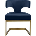 Alexandra Velvet Upholstered Dining Chair in Navy