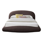Genesis Teddy Fabric Upholstered Floating King Bed (3 Boxes) in Brown