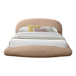 Genesis Teddy Fabric Upholstered Floating King Bed (3 Boxes) in Beige