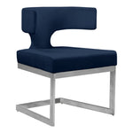 Alexandra Velvet Upholstered Dining Chair in Navy