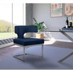 Alexandra Velvet Upholstered Dining Chair in Navy