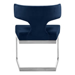 Alexandra Velvet Upholstered Dining Chair in Navy