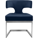 Alexandra Velvet Upholstered Dining Chair in Navy