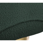 Geneva Boucle Fabric Upholstered Swivel Accent Chair in Green