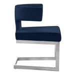 Alexandra Velvet Upholstered Dining Chair in Navy