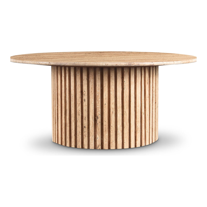 Genoa Travertine Coffee Table in Natural