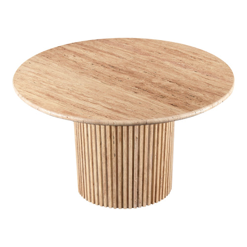 Genoa 48" Travertine Dining Table in Natural