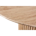 Genoa 48" Travertine Dining Table in Natural