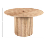 Genoa 48" Travertine Dining Table in Natural