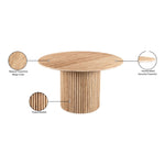 Genoa 48" Travertine Dining Table in Natural