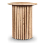 Genoa Travertine End Table in Natural