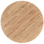 Genoa Travertine End Table in Natural