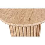 Genoa Travertine End Table in Natural