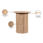 Genoa Travertine End Table in Natural
