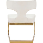 Alexandra Velvet Upholstered Dining Chair in White