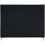 Geri Velvet Upholstered King Bed in Grey