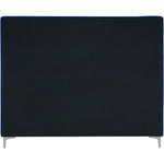 Geri Velvet Upholstered King Bed in Navy