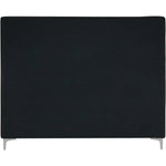 Geri Velvet Upholstered Queen Bed in Black