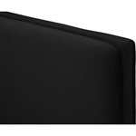 Geri Velvet Upholstered Queen Bed in Black
