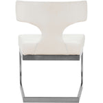Alexandra Velvet Upholstered Dining Chair in White