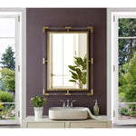 Ghost Acrylic And Metal Frame Mirror in Gold