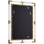 Ghost Acrylic And Metal Frame Mirror in Gold