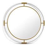 Ghost Acrylic And Metal Frame Mirror in Gold