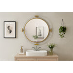 Ghost Acrylic And Metal Frame Mirror in Gold