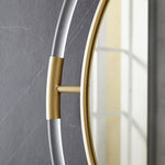 Ghost Acrylic And Metal Frame Mirror in Gold